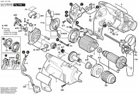Bosch 0 601 131 742 GSB 13 RE Percussion Drill 230 V / GB Spare Parts GSB13RE